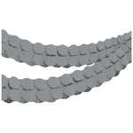 Amscan Party Supplies Silver Paper Garland
