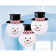 Snowman Lantern Hat 9″ (3 count)