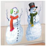Amscan Party Supplies Snowmen 5' Backdrop Scene Setter (2 count)
