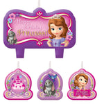 Amscan Party Supplies Sofia The First Birthday Candle Set (4 count)