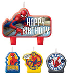 Amscan Party Supplies Spider Man Birthday Candle Set (4 count)