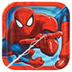 Platos Cuadrados Spider Man 7″ (8 unidades)