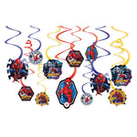 Amscan Party Supplies Spider Man Swirl Decoration (12 count)