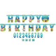 Banderín de feliz cumpleaños de Bob Esponja, banderín de edad personalizable