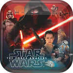Amscan Party Supplies Star Wars Ep VII 9in Square Plates 9″ (8 count)