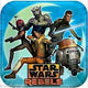 Platos cuadrados Star Wars Rebels 9″ (8 unidades)