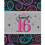 Amscan Party Supplies Sweet 16 Table Cover 54″ x 102″