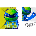 Amscan Party Supplies TMNTDeluxe Invitations (8 count)