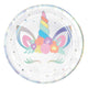 Unicorn Party Iridescent Plates 9″ (8 count)