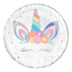 Unicorn Party Iridescent Plates 9″ (8 count)