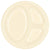 Amscan Party Supplies Vanilla Cream 10.25in Divided Plates 20c 25″ (20 count)