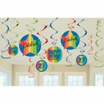 Amscan Party Supplies Year to Celebrate Customizable Age Swirl Decorations (12 count)