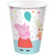 Taza de fiesta de confeti de Peppa Pig (8 unidades)