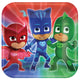 PJ Masks Platos Cuadrados 9″ (8 unidades)