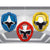 Amscan Power Rangers Ninja Steel Honeycomb Decorations