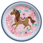 Amscan Saddle Up Horse 7" Paper Plates 7″ (8 count)