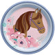 Saddle Up Horses Paper Plates 9″ (8 count)