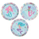 Platos Shimmering Mermaids 7″ (8 unidades)