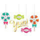 Sweets & Treats Honeycomb Hanging Decorations (5 piece set)