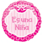 Anagram 18″ Es Una Niña Pink Spanish Balloon