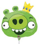 Globo Angry Birds Rey Cerdo Verde 23″