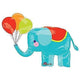 Circus Elephant with Balloons 36" Balloon