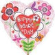 Happy Heart Day Bloom 32″ Multi Balloon