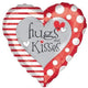 Hugs and Kisses 18″ Heart Love Balloon