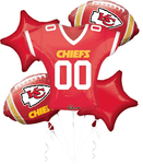 Ramo de globos de la camiseta de los Kansas City Chiefs
