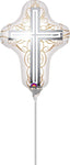 Anagram Mylar & Foil 12" Elegant Cross Balloons (requires heat-sealing)
