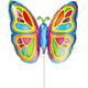 14" Bright Butterfly Balloon (requires heat-sealing)