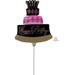 Anagram Mylar & Foil 14" Celebration Cake Happy Birthday Balloon (requires heat-sealing)