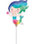 Anagram Mylar & Foil 14"Happy Mermaid Balloon (requires heat-sealing)