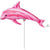 Anagram Mylar & Foil 14" Pink Dolphin Balloon (requires heat-sealing)