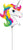 Anagram Mylar & Foil 14" Rainbow Unicorn Balloon (requires heat-sealing)