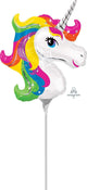 Globo de unicornio arcoíris de 14" (requiere termosellado)