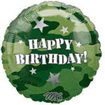 Anagram Mylar & Foil 17" Birthday Camouflage Foil Balloons