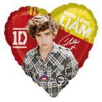 Anagram Mylar & Foil 17″ Liam One Direction With Love Balloon