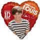 17″ Louis Tomlinson One Direction con globo de amor