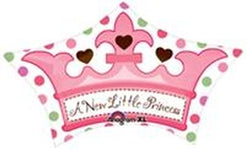 Anagram Mylar & Foil 18" A Crown Little Princess Foil Balloons