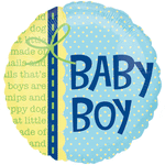 Anagram Mylar & Foil 18" Baby Boy Puppy Dog Tails Foil Balloons