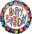 18" Big Happy Birthday Message Foil Balloons