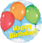 Anagram Mylar & Foil 18" Blue Happy Birthday Foil Balloons
