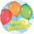 Anagram Mylar & Foil 18" Blue Happy Birthday Foil Balloons