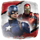 Globos metalizados Capitán América Civil War de 18"