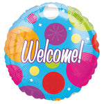 18" Colorful Welcome Foil Balloons