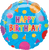 Anagram Mylar & Foil 18" Happy Birthday Dots Foil Balloons