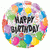 Anagram Mylar & Foil 18" Happy Birthday Foil Balloons 5 Count