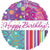 18" Happy Birthday Streamers Foil Balloons
