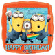 18" Minions Happy Birthday Foil Balloons